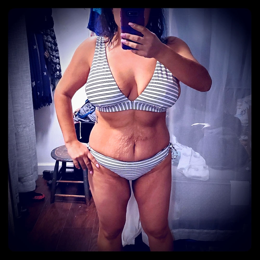 Stripes Cheeky Bikini